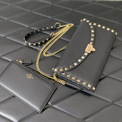 Studded Leather Crossbody Bag