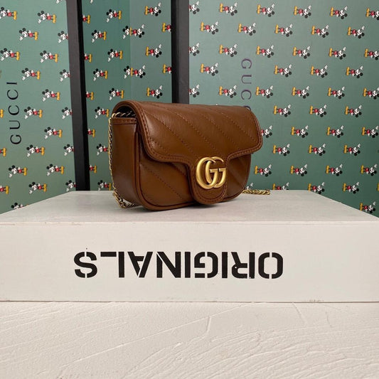Alma Brown Quilted Leather Top Handle Bag