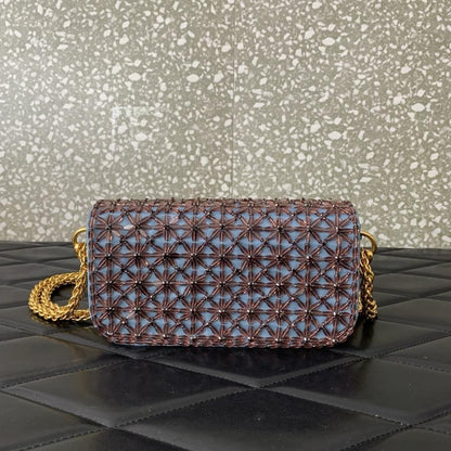 Crystal-Embellished Top Handle Bag