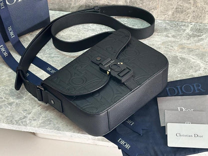Italian-Inspired Elegant Black Calfskin Shoulder Bag