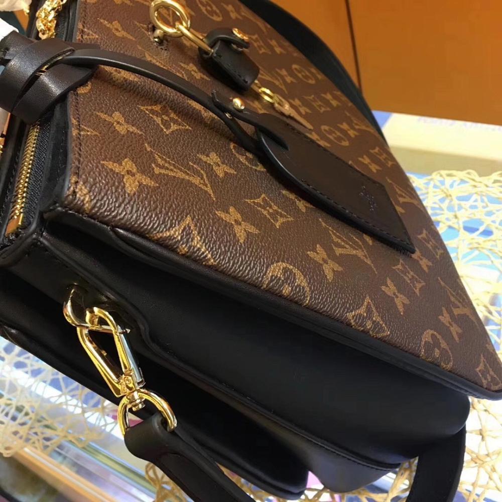 Stylish Premium Monogram Calfskin Top Handle Bag