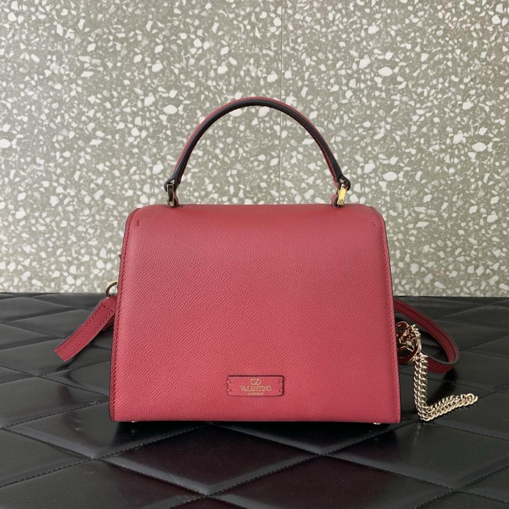 Crystal-Embellished Calfskin Shoulder Bag