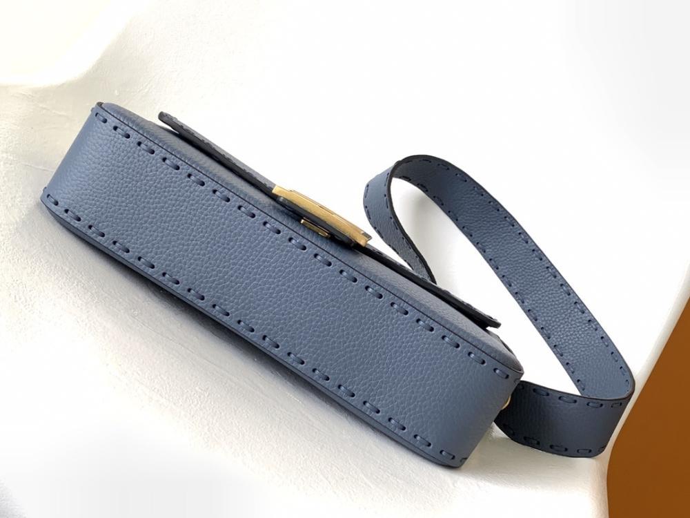 Refined Leather Top Handle Bag
