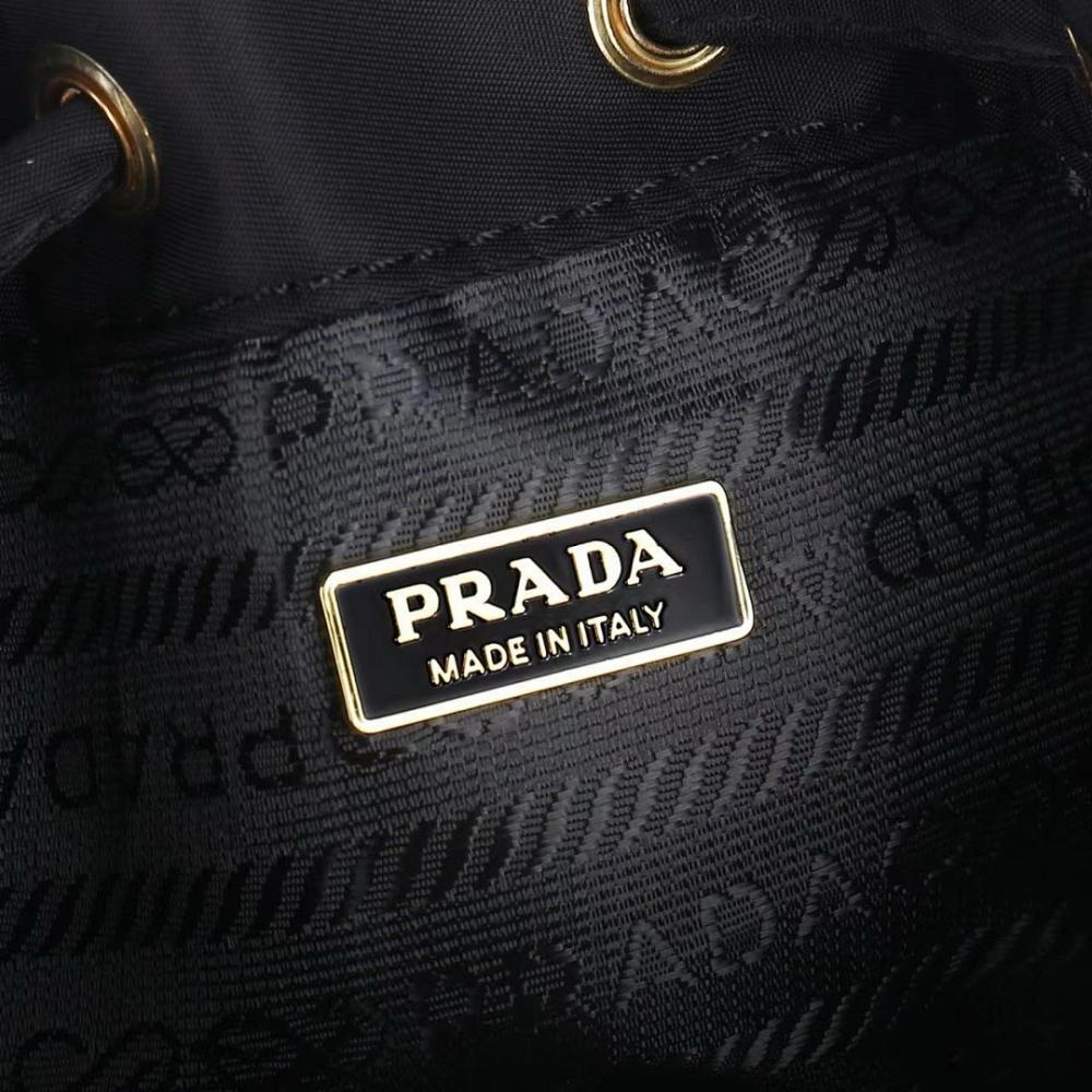 Modern Elegant Gold Leather Bucket Bag