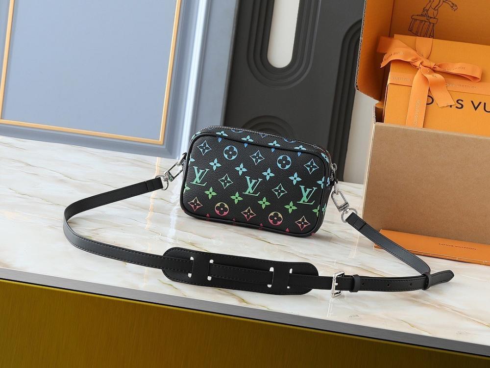 Alma Monogram Leather Shoulder Bag