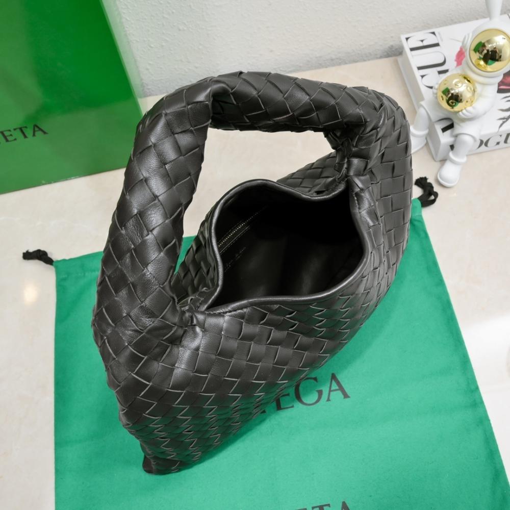 Woven Leather Top Handle Bag