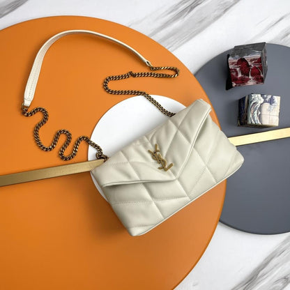 White Leather Shoulder Bag