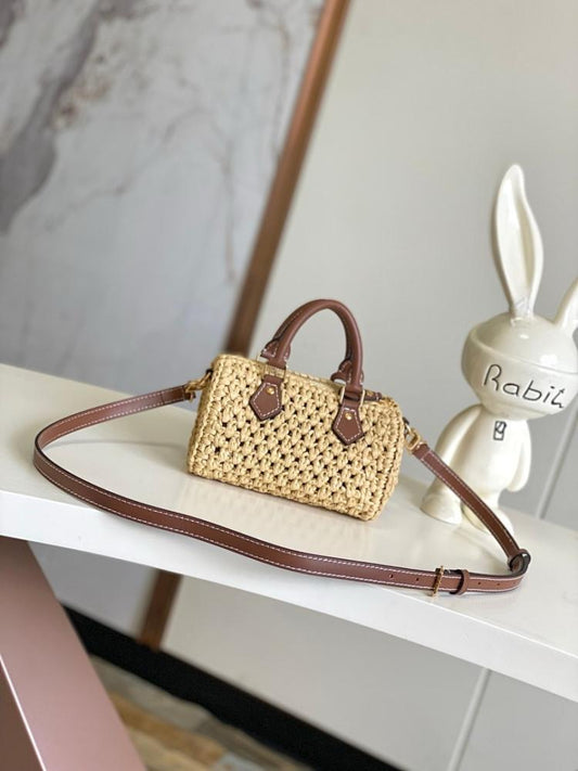 Stylish Premium Woven Raffia Shoulder Bag