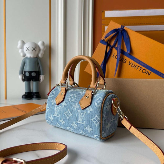 Speedy Denim Shoulder Bag
