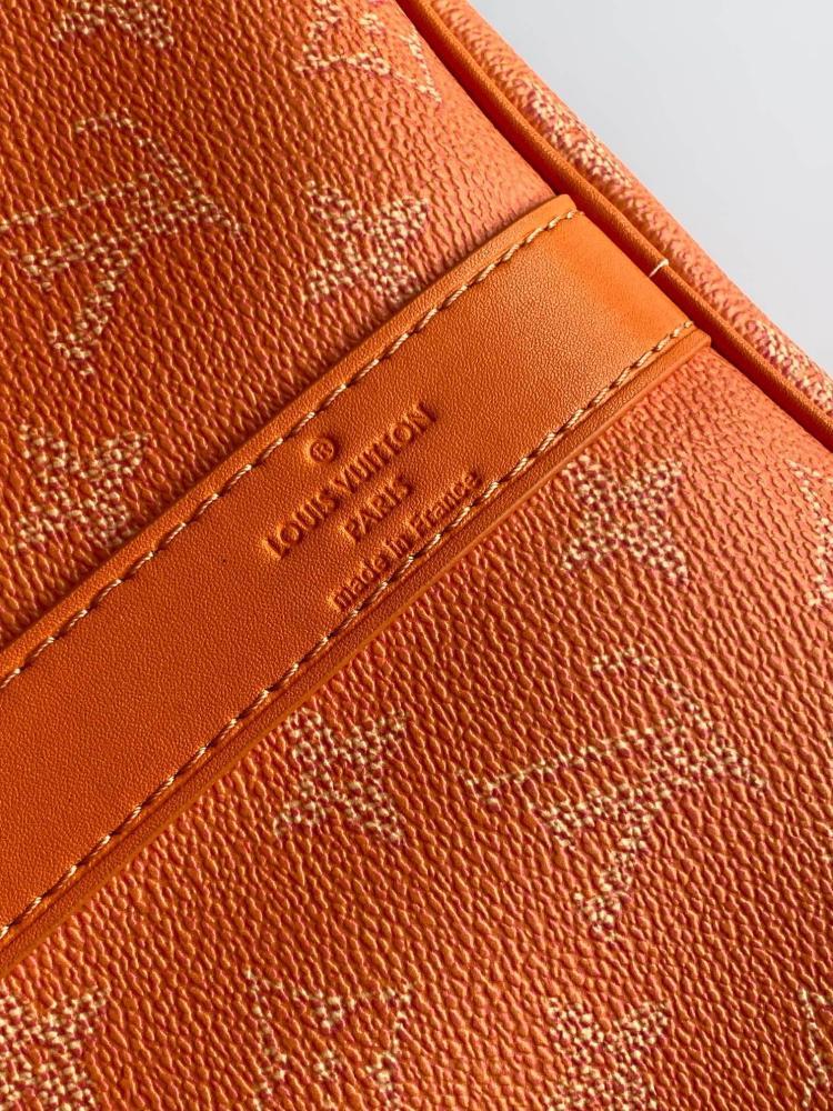 Monogram Leather Travel Bag