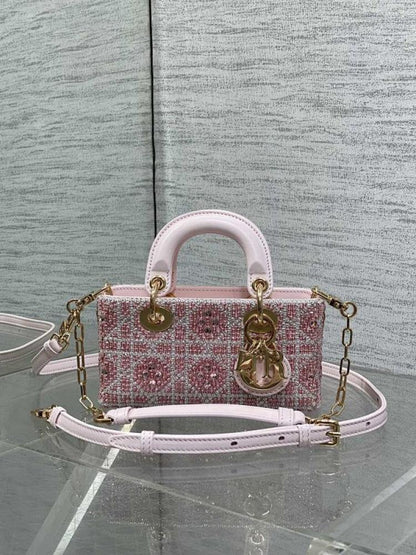Embroidered Top Handle Bag