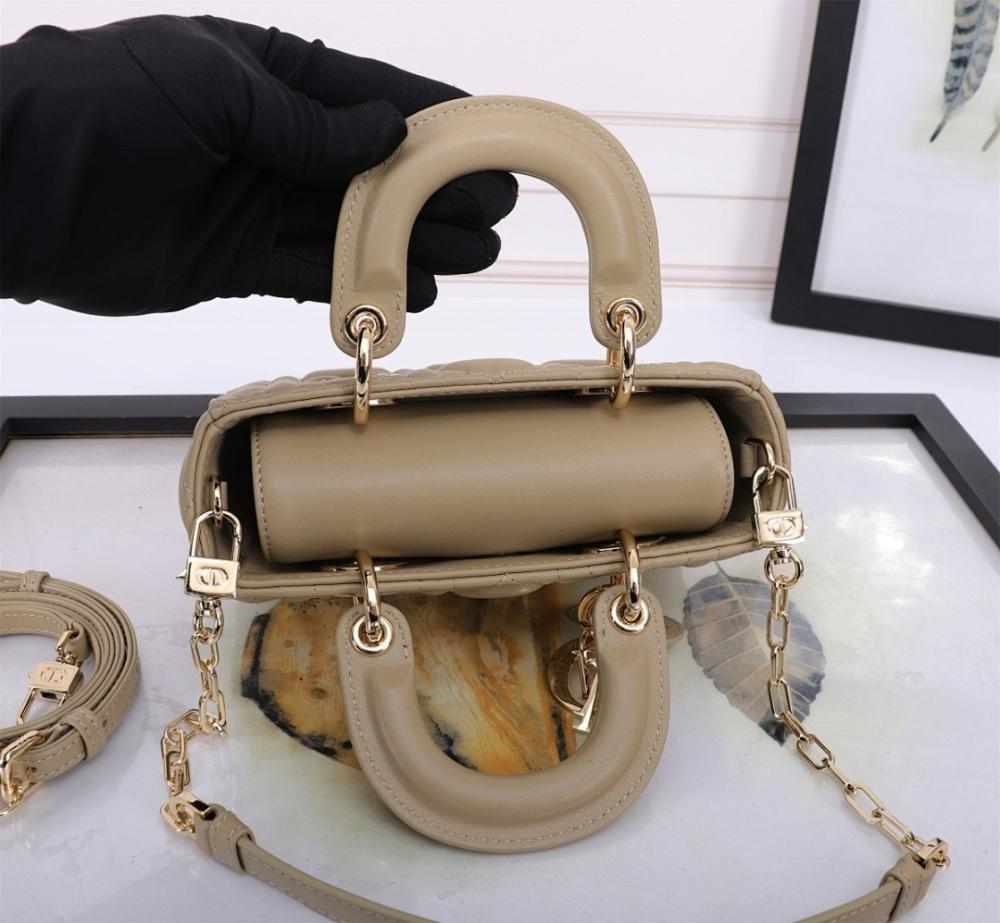 Alma Gold Lambskin Crossbody Bag