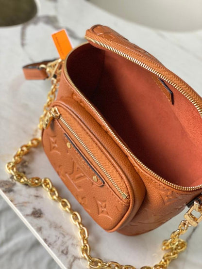 Classic Luxury Monogram Leather Shoulder Bag