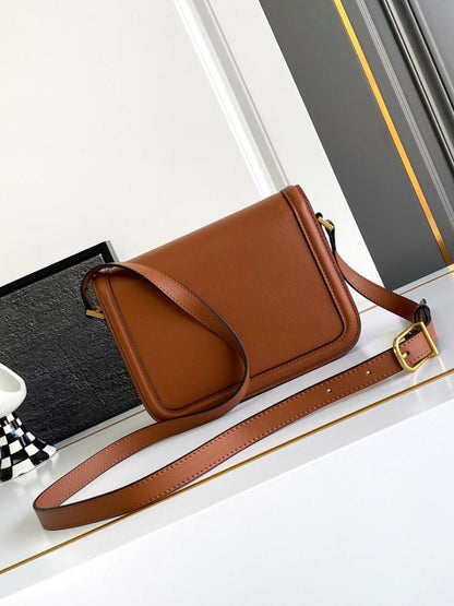Modern Italian-Inspired Leather Shoulder Bag