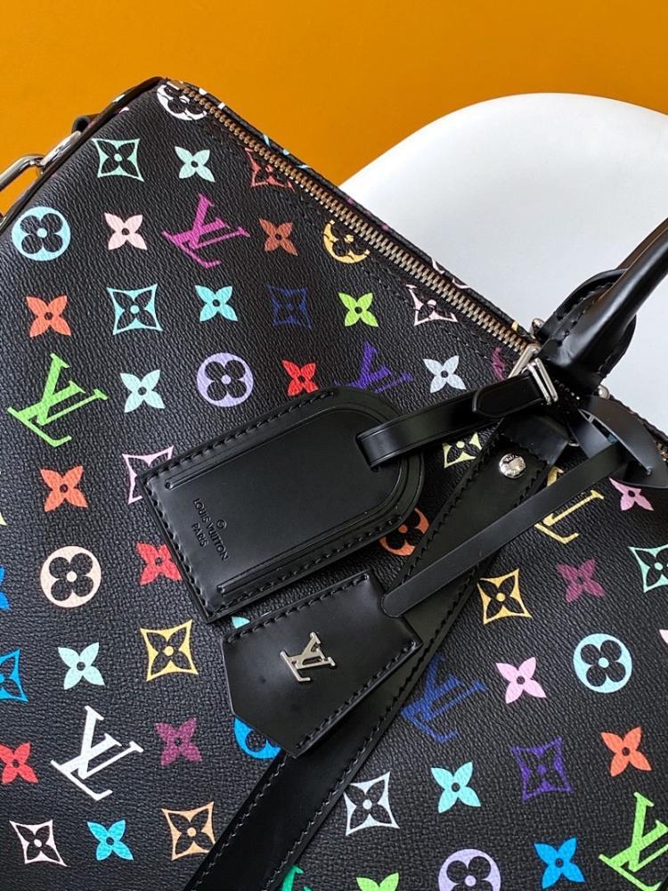 Keepall Monogram Leather Travel Bag