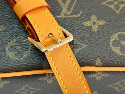 Alma Monogram Leather Crossbody Bag