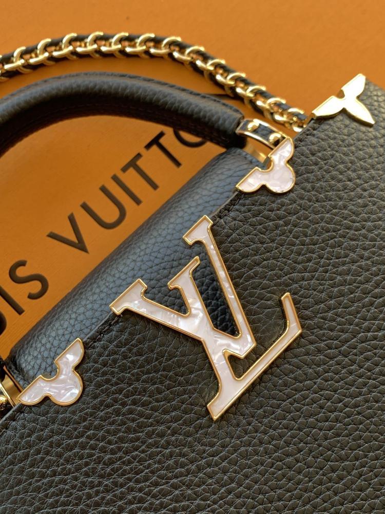 Capucines Leather Top Handle Bag
