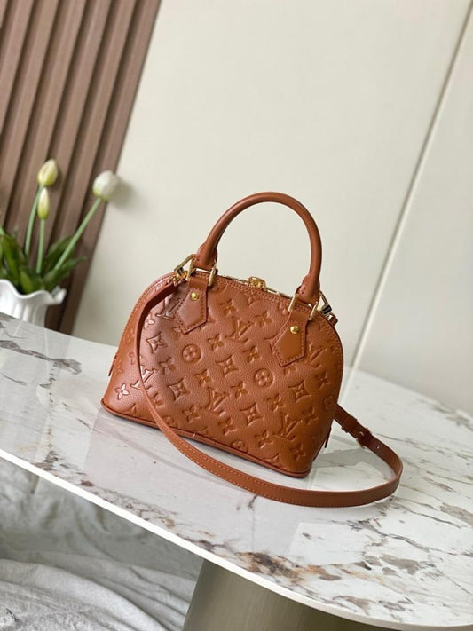 Alma Gold Leather Tote Bag