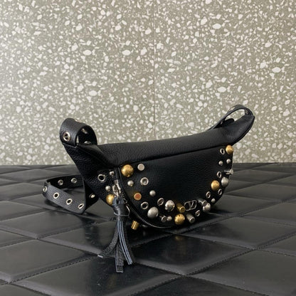 Studded Leather Crossbody Bag