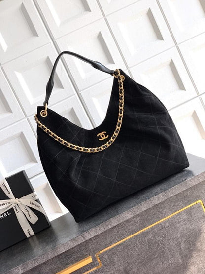 Suede Hobo Bag