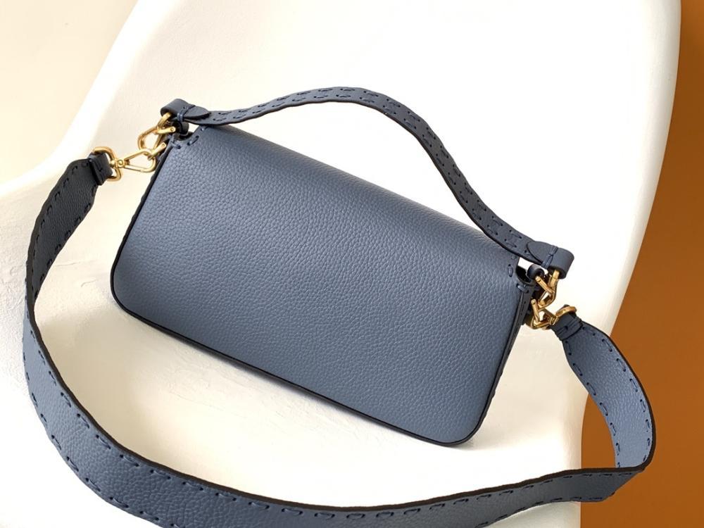 Refined Leather Top Handle Bag