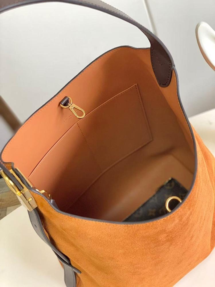 Elegant Stylish Monogram Leather Top Handle Bag