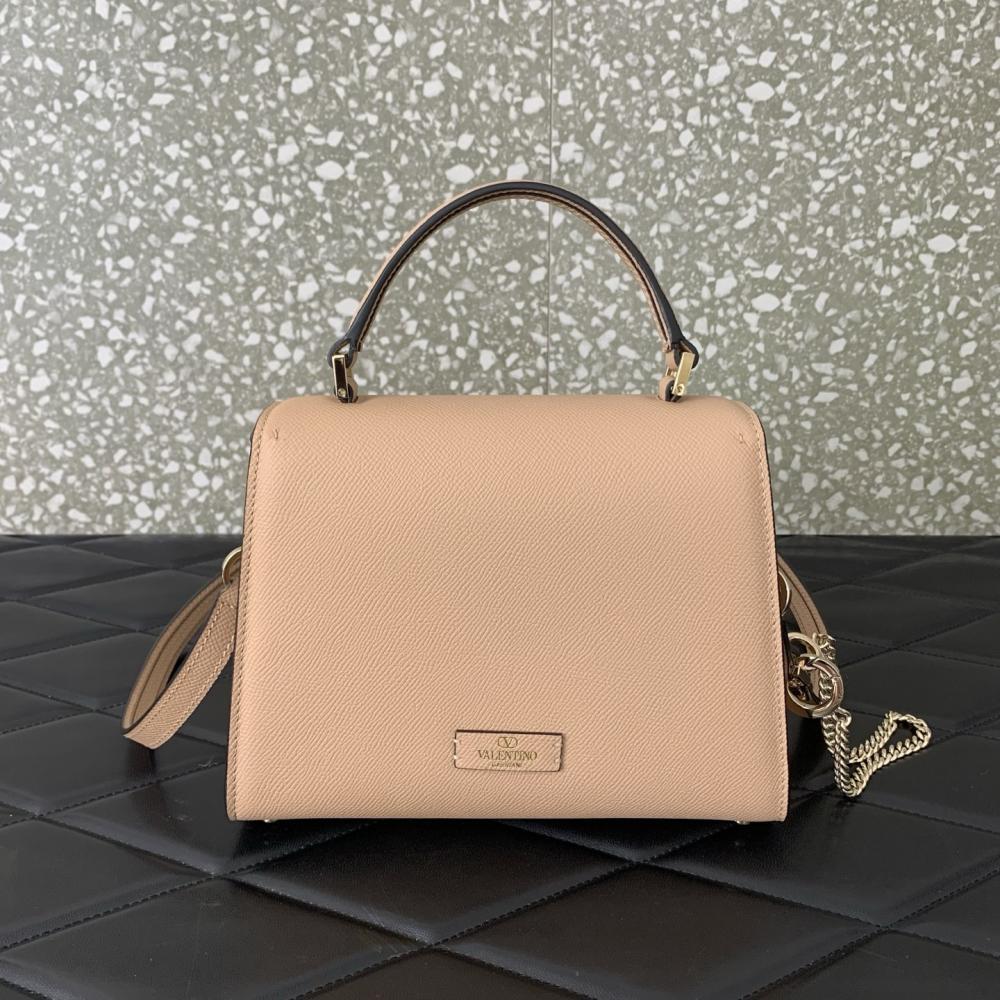 Crystal-Embellished Calfskin Shoulder Bag