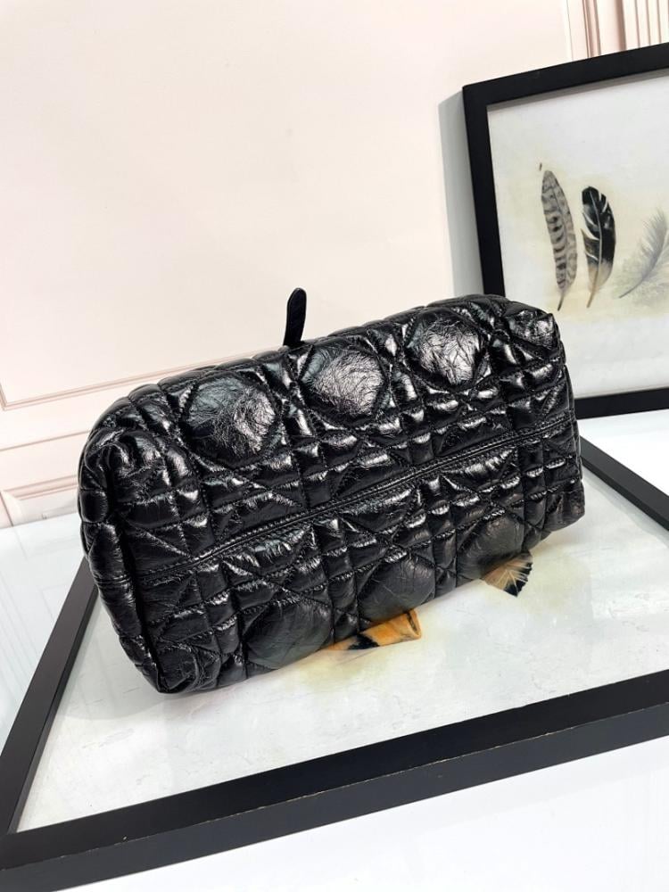 Italian-Inspired Luxury Black Calfskin Crossbody Bag