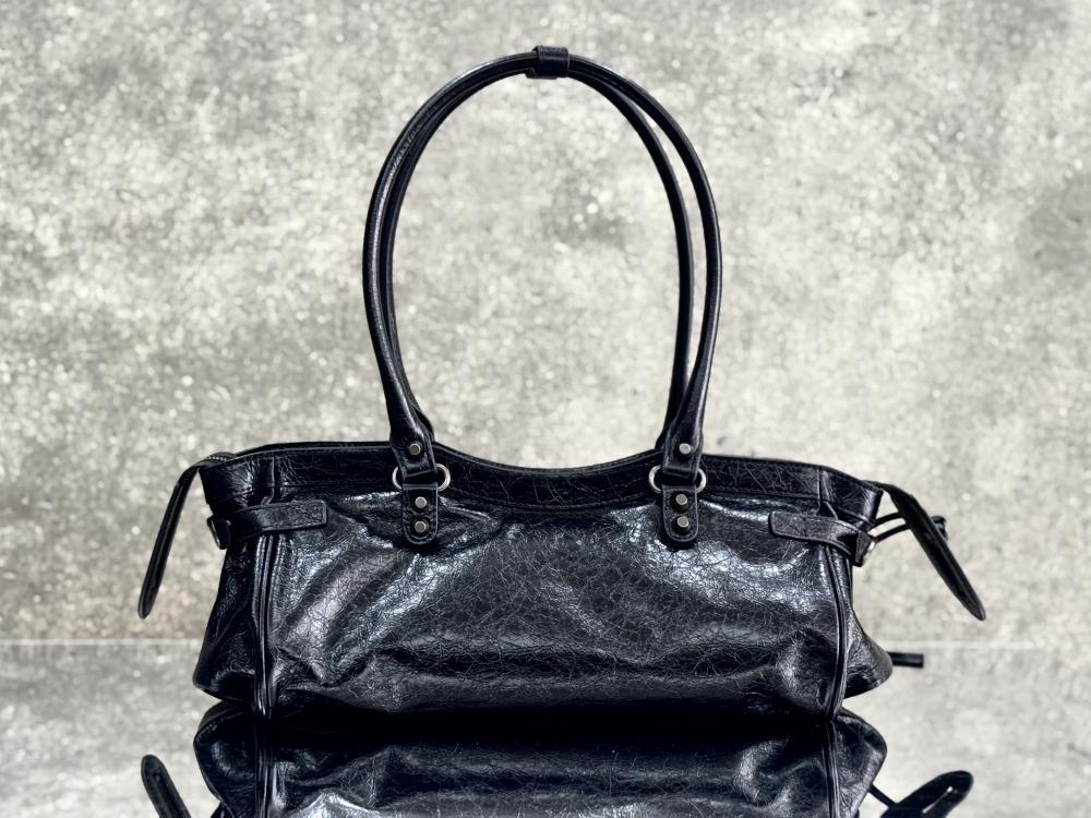 Luxury Leather Top Handle Bag