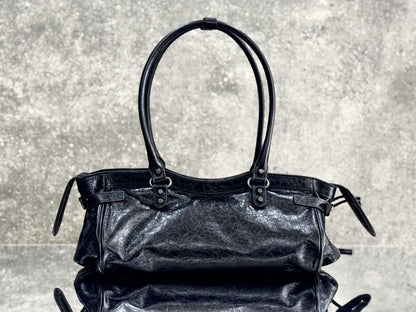 Luxury Leather Top Handle Bag