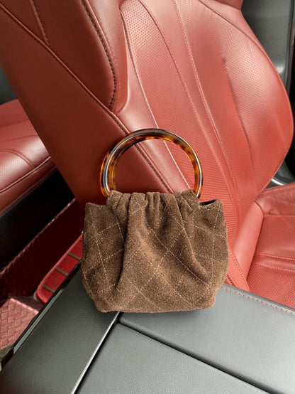 Leather Top Handle Bag