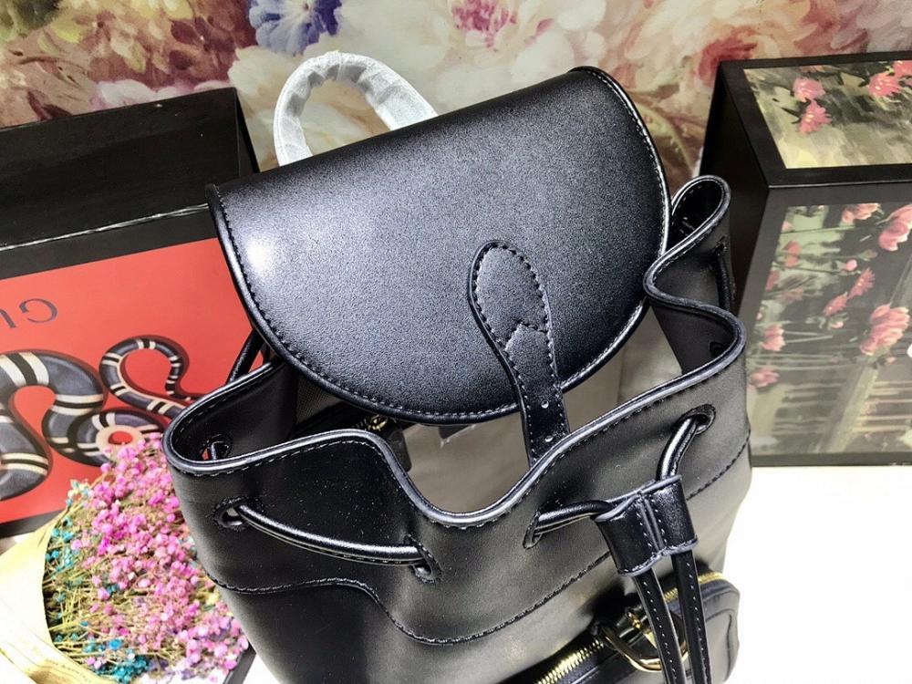 Modern Brown Leather Backpack