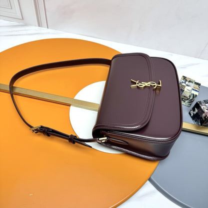 Gold Lambskin Shoulder Bag