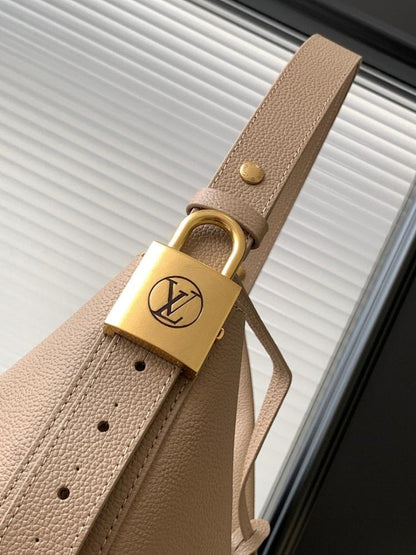 Modern Italian-Inspired Monogram Leather Top Handle Bag