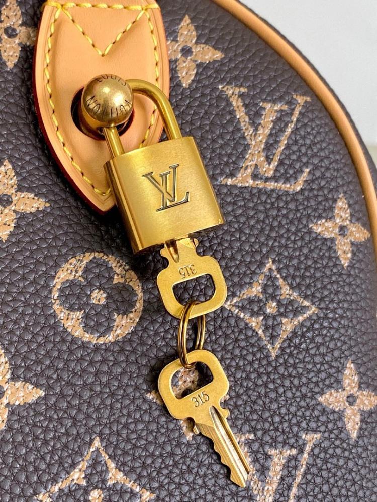 Speedy Bandouliere Monogram Calfskin Crossbody Bag