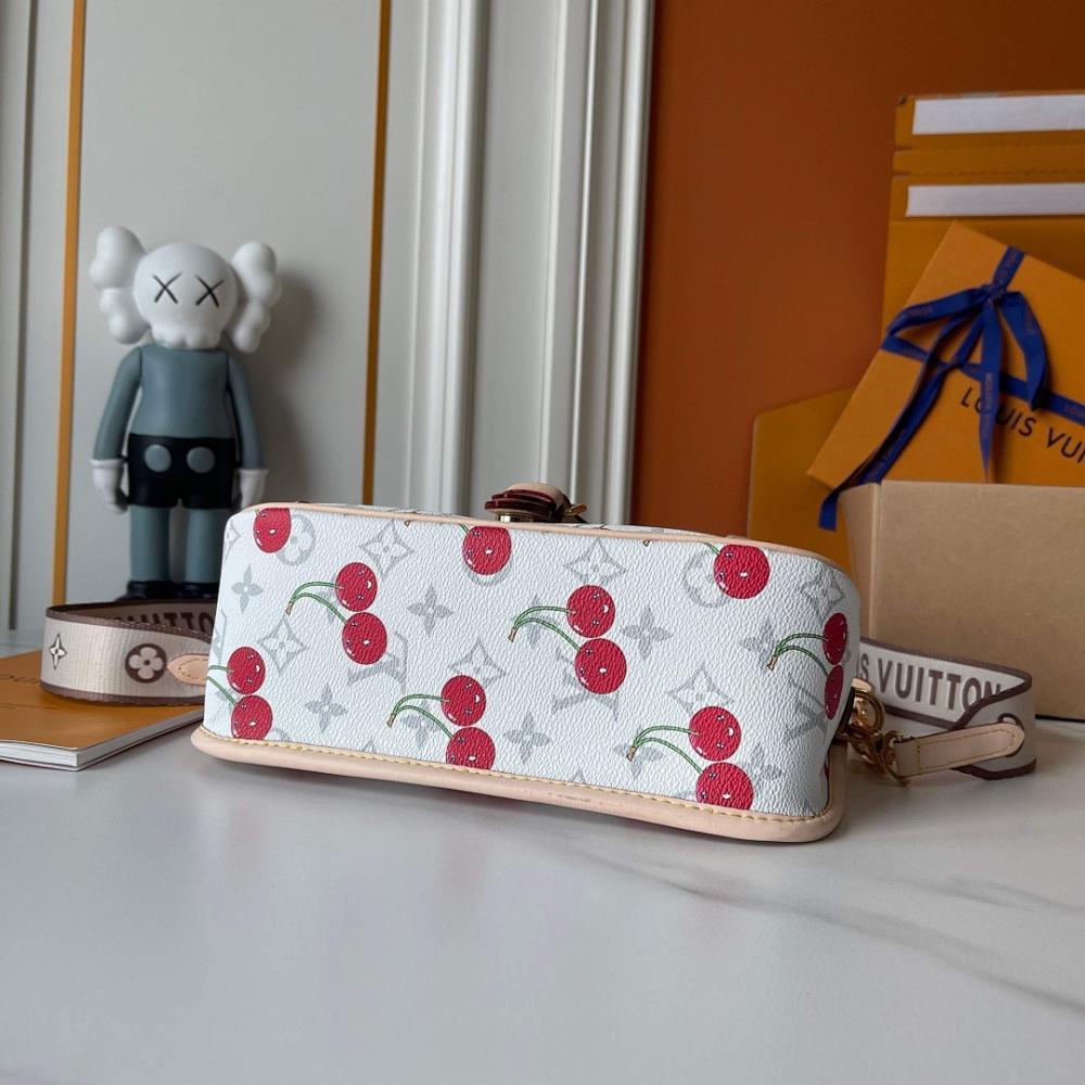 Diane Embroidered Leather Shoulder Bag