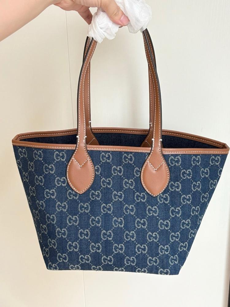 Italian-Inspired Stylish Brown Denim Shoulder Bag