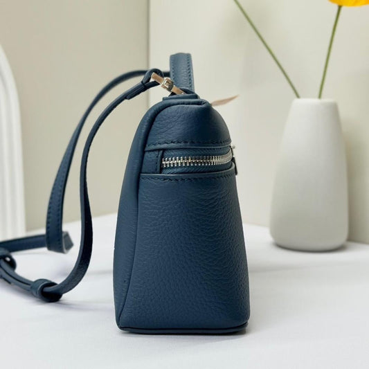 Italian-Inspired Luxury Calfskin Shoulder Bag