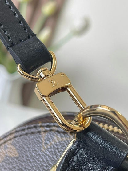 Alma Monogram Leather Shoulder Bag