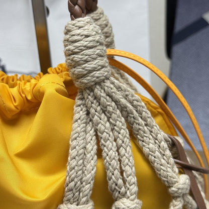 Woven Leather Shoulder Bag