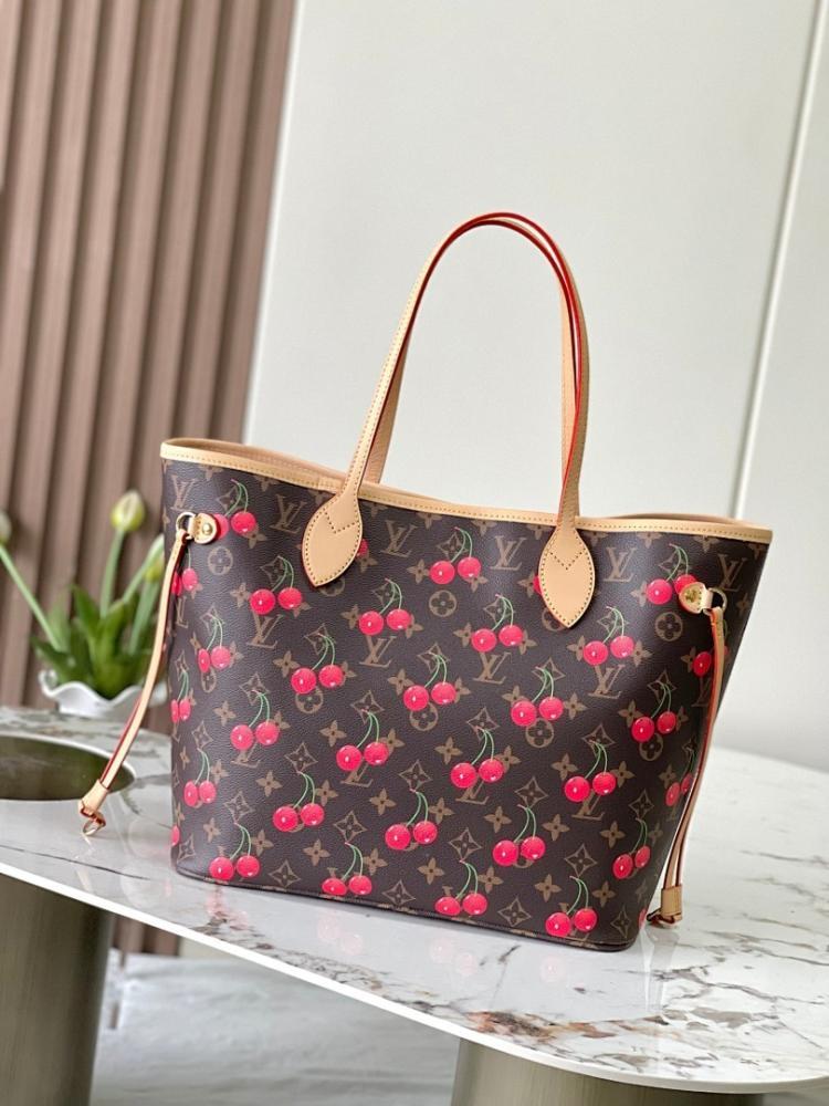 Neverfull Monogram Calfskin Tote Bag