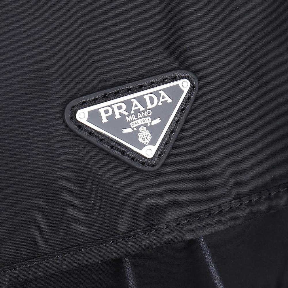 Modern Italian-Inspired Nylon Top Handle Bag