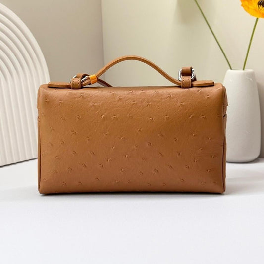 Elegant Premium Gold Calfskin Shoulder Bag