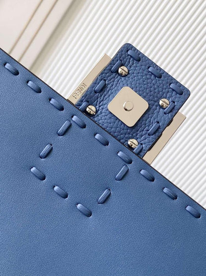 Refined Leather Top Handle Bag