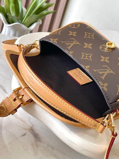 Diane Monogram Leather Crossbody Bag