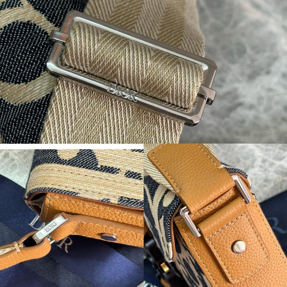 Elegant Refined Printed Leather Crossbody Bag