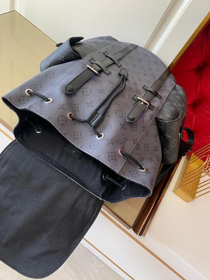 Elegant Black Canvas Backpack – Limited Edition