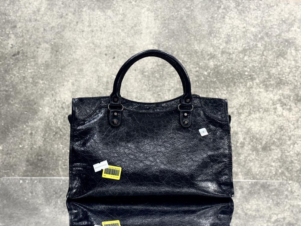 Leather Top Handle Bag