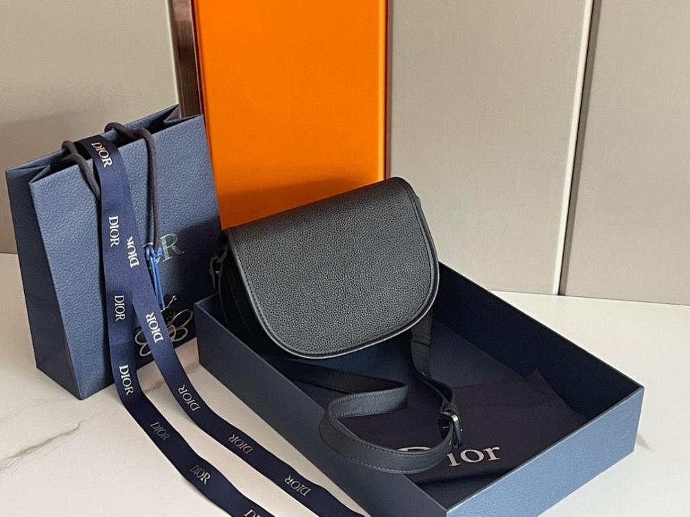 Elegant Premium Black Printed Calfskin Shoulder Bag