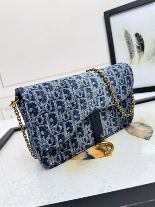 Saddle Grey Printed Crossbody Bag